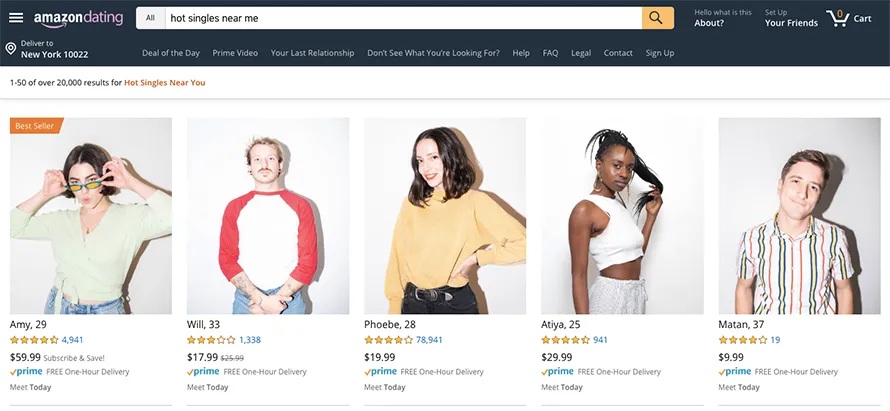 amazon dating home page 2020