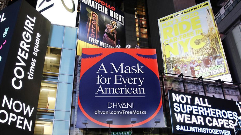 dhvani billboard free masks