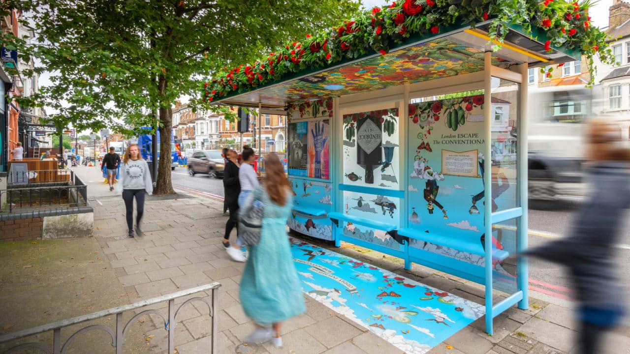 why uk bus stops suddenly smell like roses