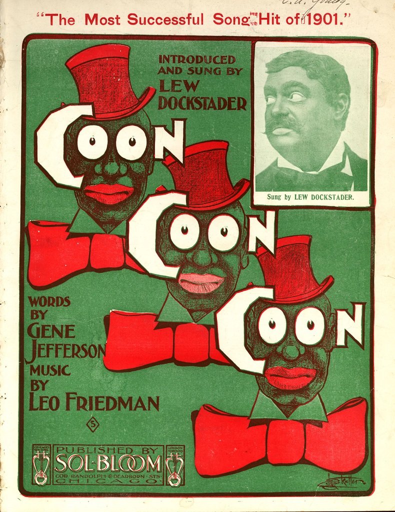 coon coon coon sheet music cover 1901