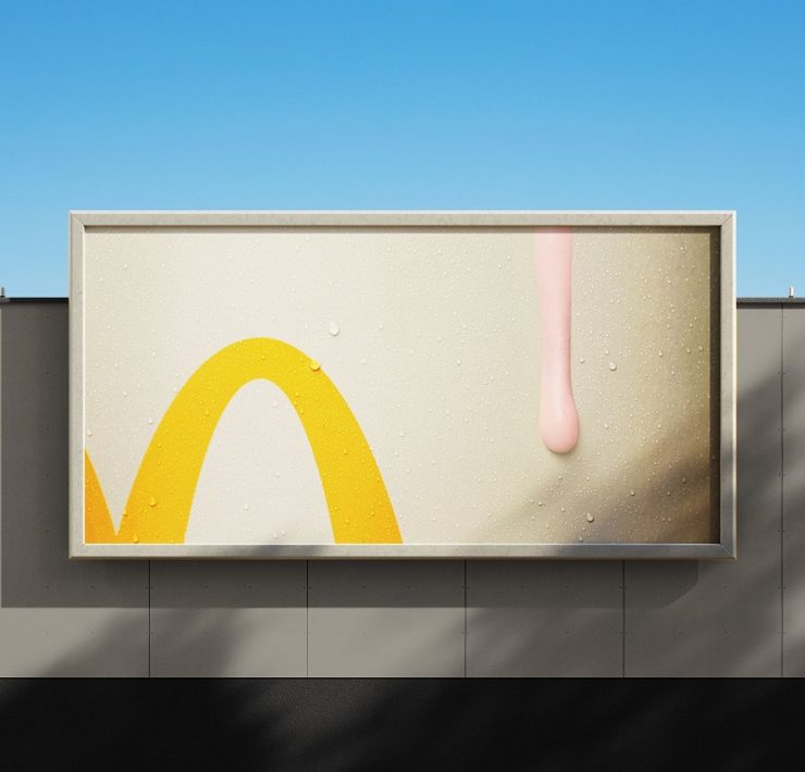 mcdonalds marks heatwave with melting milkshake ad