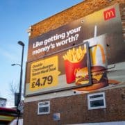 mcdonalds gets its moneys worth with overflowing billboard