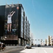 expansive cooh installation by nike crosses the highway1