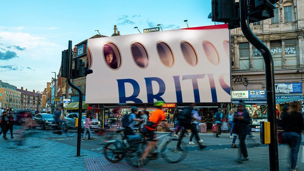 british airways outdoor ads capture passengers faces at 35000ft