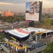 at least 14 dead after massive billboard collapses during india rainstorm