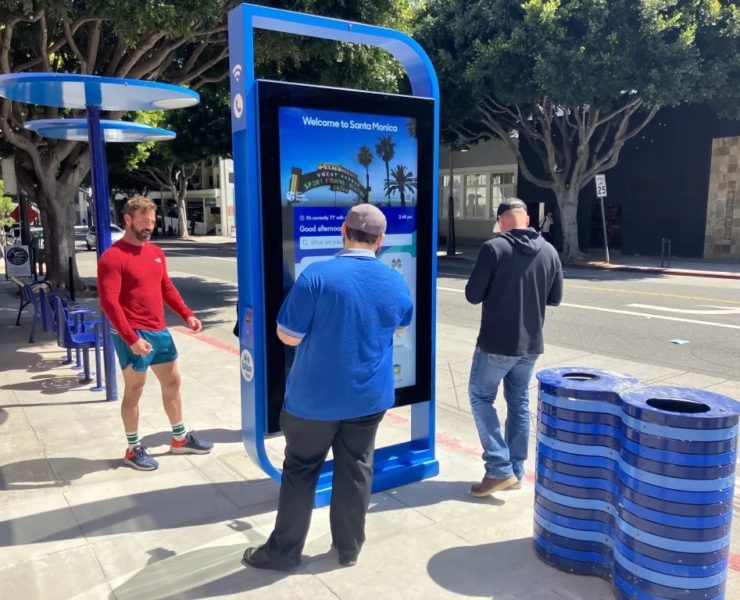 city officially unveils first fully functional street placed wayfinder kiosk2