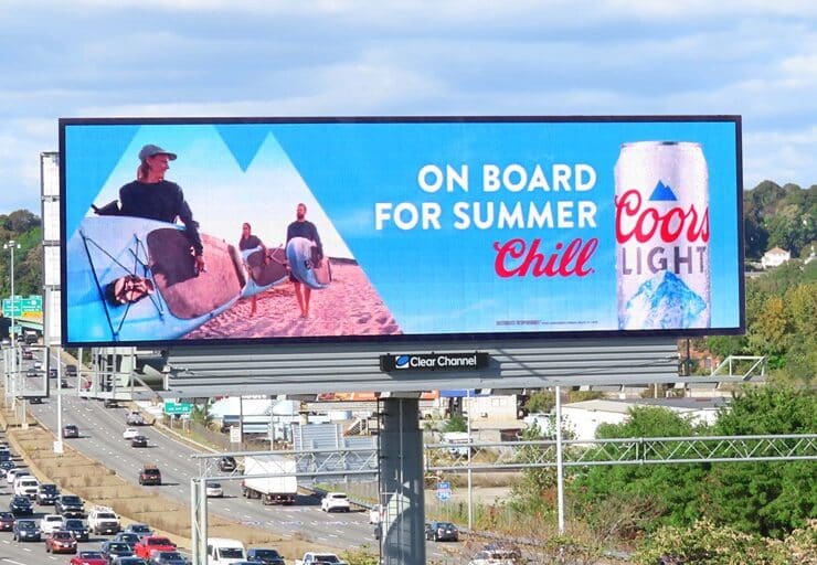 coors light ooh ad