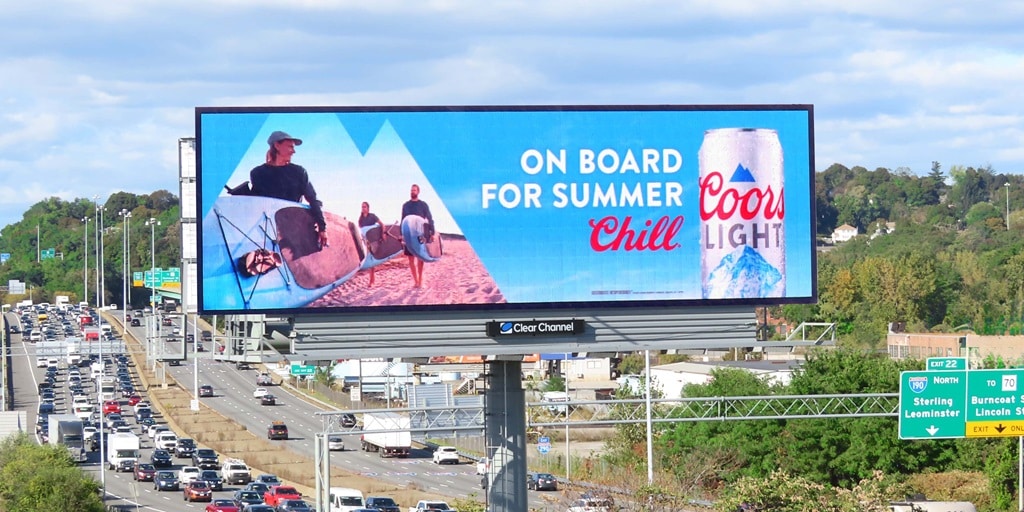 coors light ooh ad