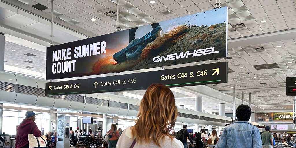 onewheels airport ooh ad