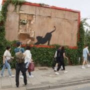 banksys billboard cat removed as meaning of his london animals revealed