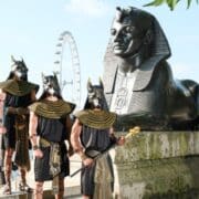 easyjet holidays unleashes ancient egyptian deities to promote new luxor cruise