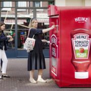 heinz launches human vending machine that trades unwanted pickles for bottles of pickle ketchup