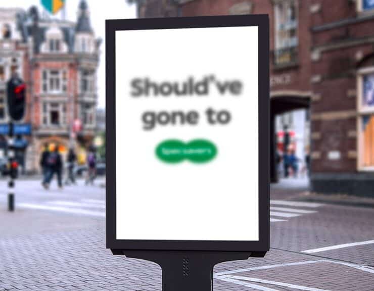 specsavers blurred billboards