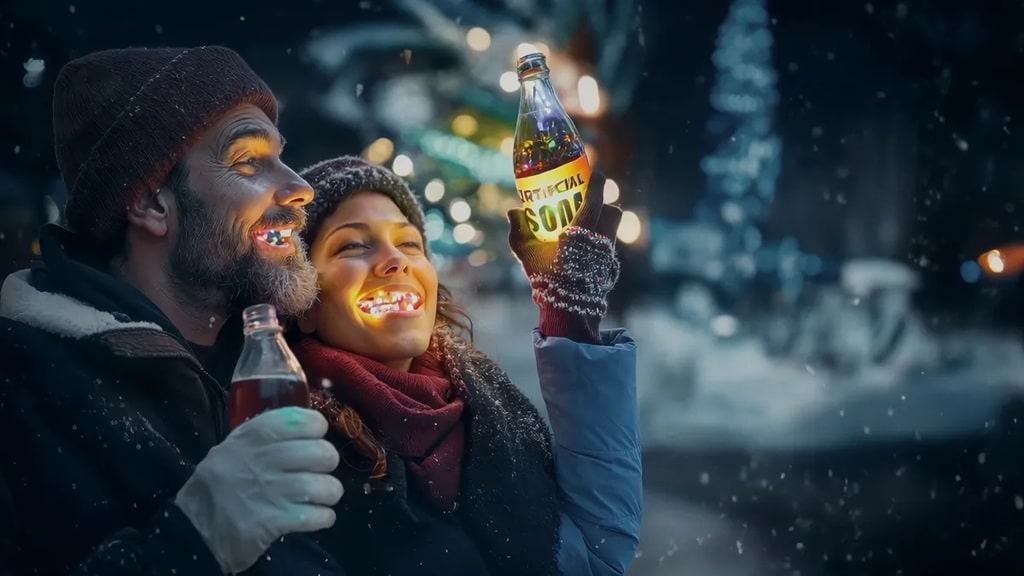 zevia coke holiday ai 2024