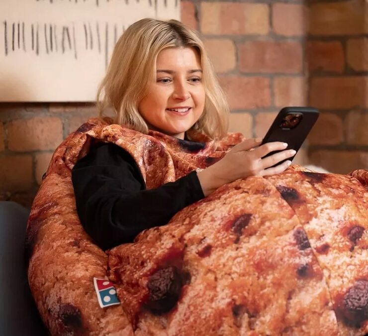 0 dominos creates cosy cookie wearable beanbag to help brits snuggle up at home 1