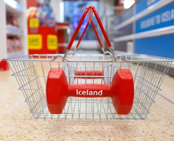 0 iceland unveil the worlds first dumbbell shopping basket