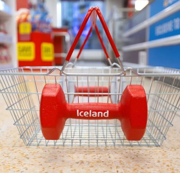 0 iceland unveil the worlds first dumbbell shopping basket