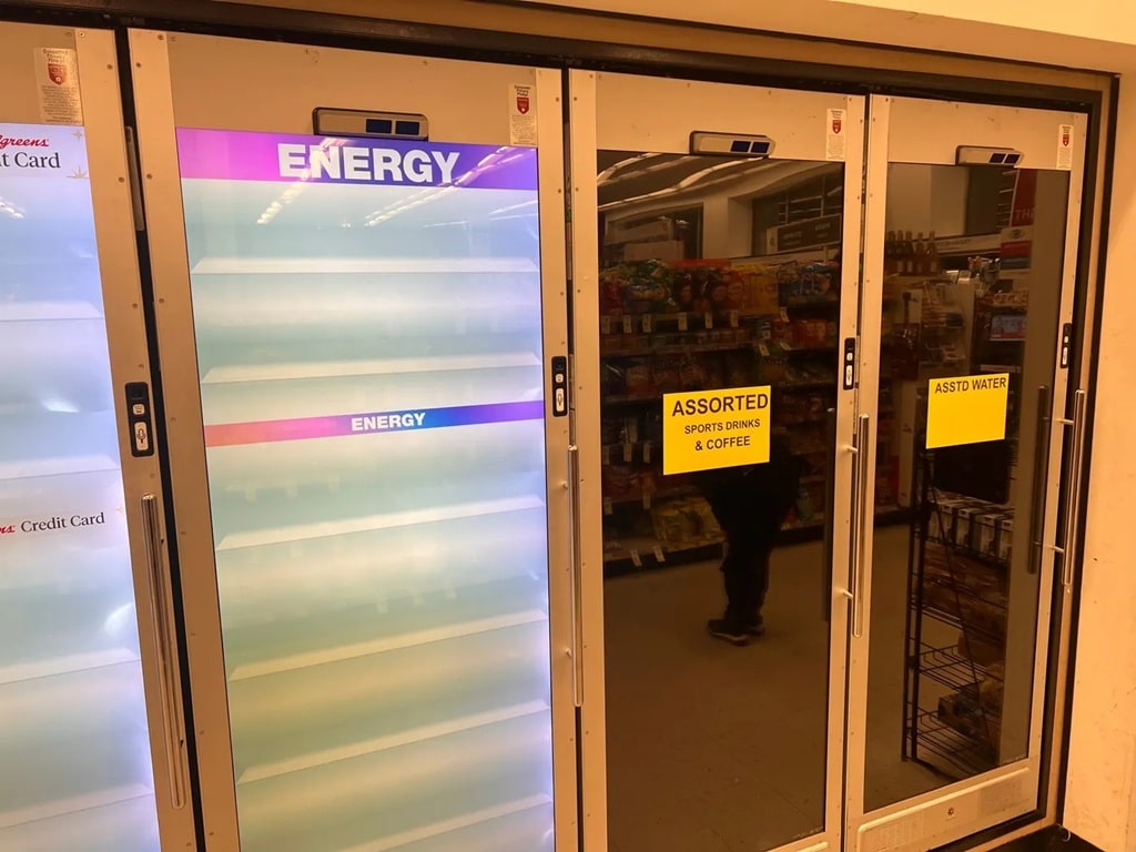 shoppers could no longer see which food and drinks were inside the smart doors during what walgreens called cooler screens december attack