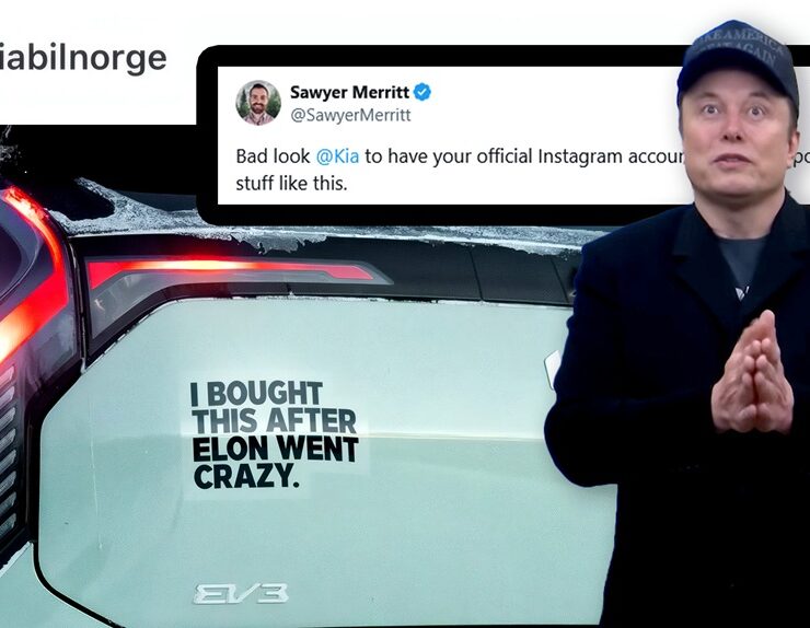 kia norway has stirred the internet with a jab at elon musk