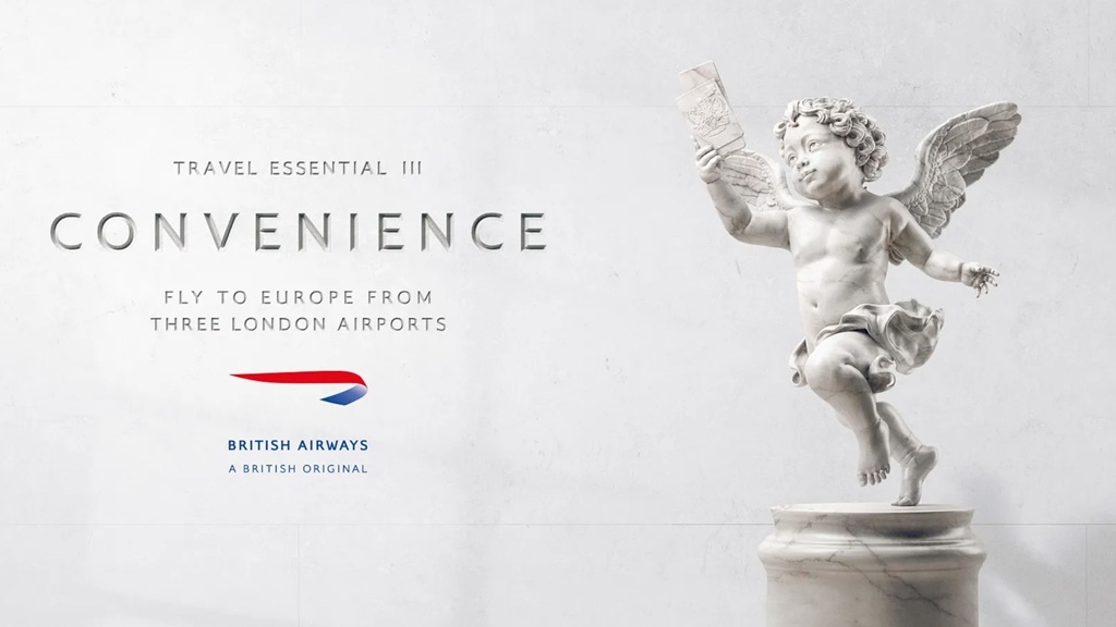British Airways: Давид с сумками и херувим с паспортом 1 british airways reimagines classical statues to show travel perks