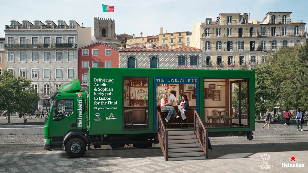 Как Heineken устроил доставку паба для верных фанатов 1 footie