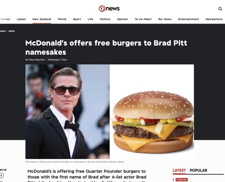 maccas and ddb shout all the brads of new zealand a burger2