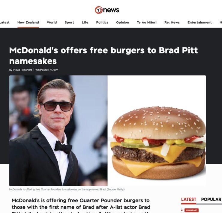 maccas and ddb shout all the brads of new zealand a burger2