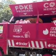 tinders latest campaign lets you clear out emotional clutter with a trash truck1