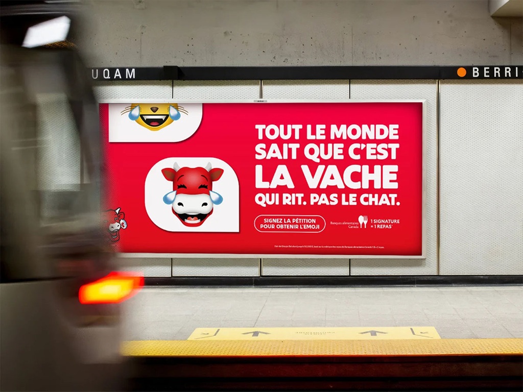 Бренд плавленого сыра создал эмодзи коровы, которая смеется 3 la vache qui rit canada petition emoji 1
