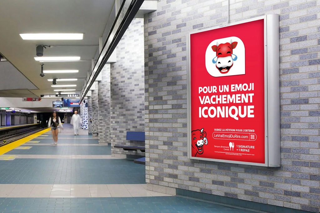 Бренд плавленого сыра создал эмодзи коровы, которая смеется 6 la vache qui rit canada petition emoji 3