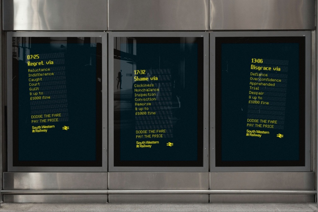 «Уклоняешься от платы за проезд, плати по счетам» 1 south western railway fare dodgers by st lukes