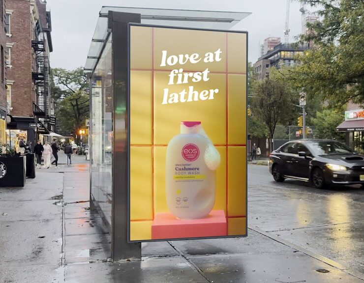 eos turns digital billboards into steamy showers in eye catching out of home campaign1