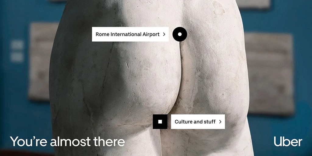 10 лучших рекламных щитов 2025 года* 11 10 uber lands at london gatwick