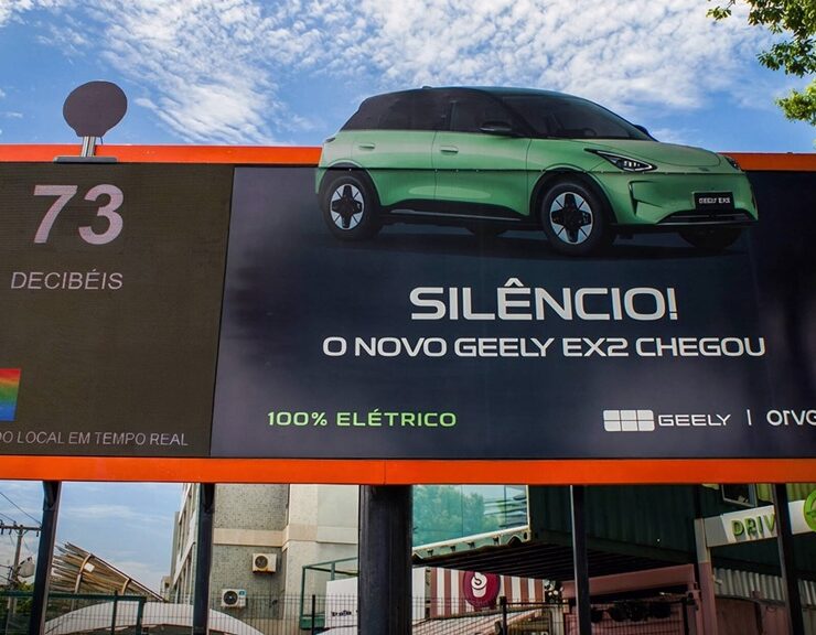 a real time decibel sensing billboard