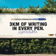 bic celebrates humble pen with ‘inkredible outdoor push