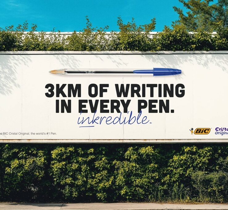 bic celebrates humble pen with ‘inkredible outdoor push