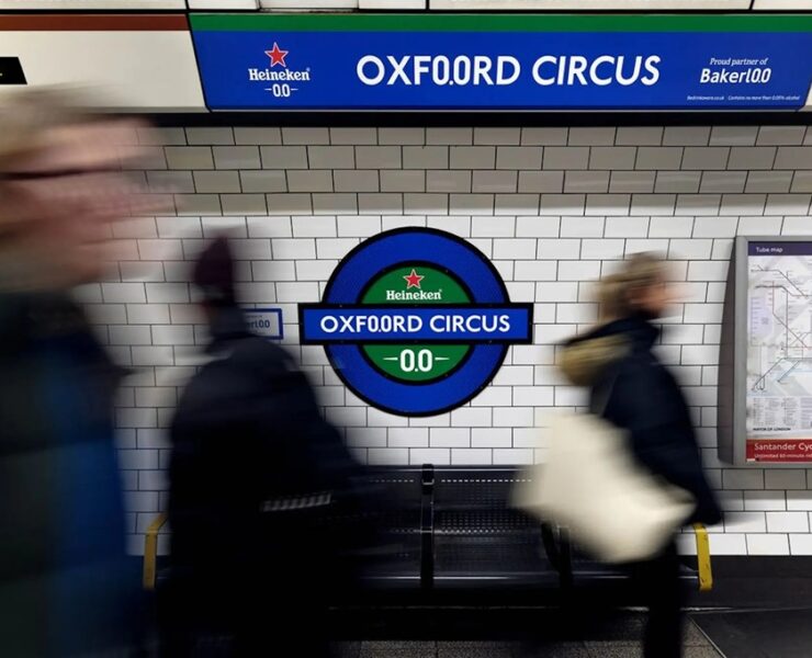 heineken detourne le metro londonien pour celebrer le dry january