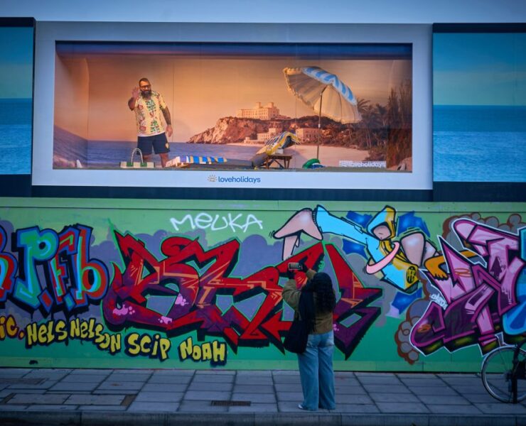 joe marler lounges in living billboard famous campaigns