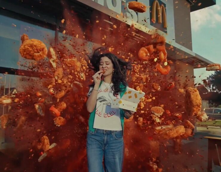 mcdonalds belgium turns first bites into fireworks with ‘chick a boom