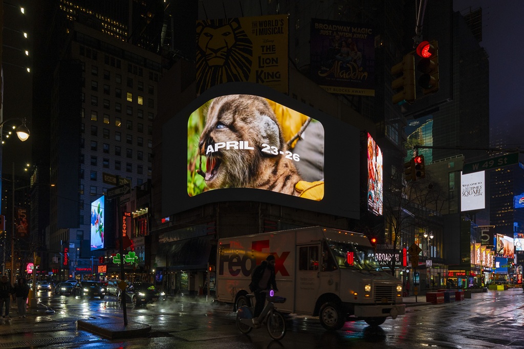 wild animals take over new york for wildlife conservation societys earth month initiative1