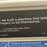 fake openai ads appear on subway