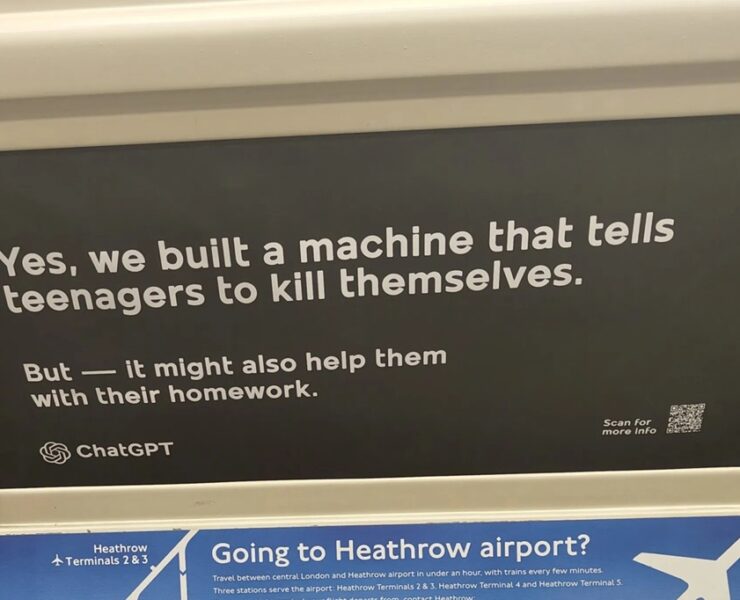 fake openai ads appear on subway