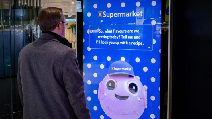 finland debuts what may be the worlds first public conversational digital display. powered by ai built for cooking