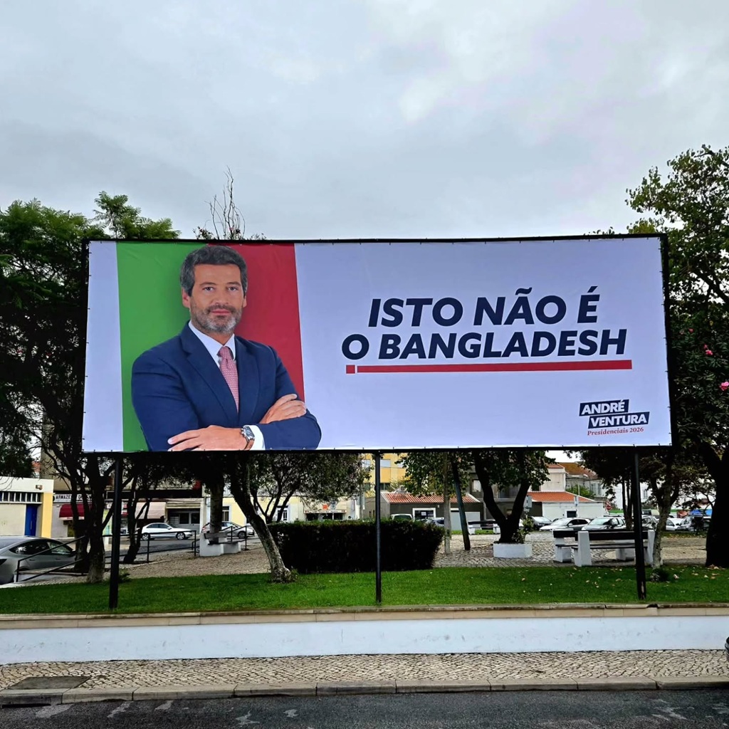 portuguese far right leaders billboard stating this is not bangladesh sparks outrage