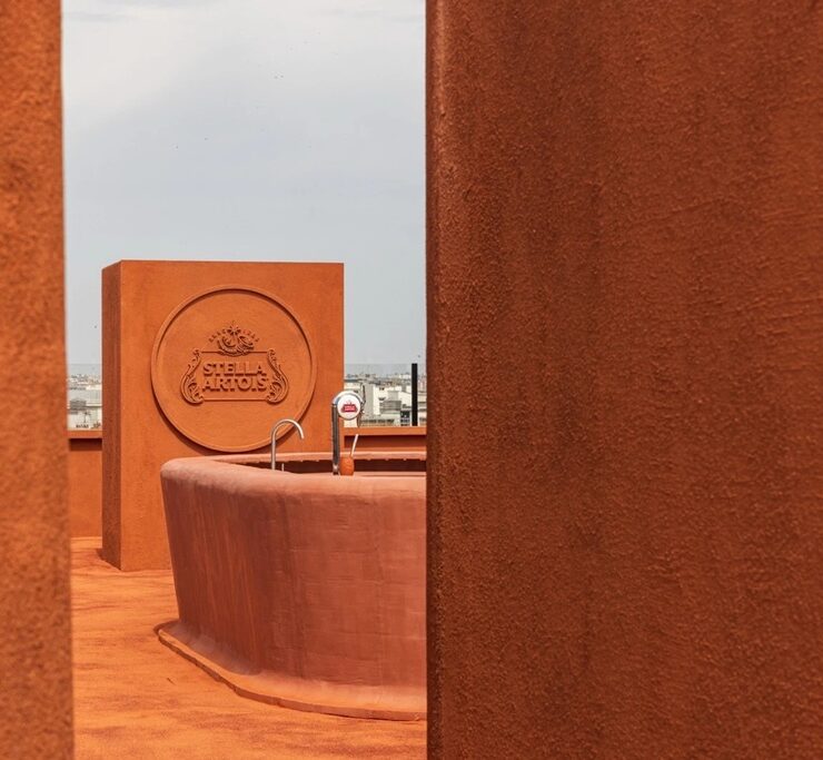 stella artois opens clay bar rooftop activation in paris during roland garros