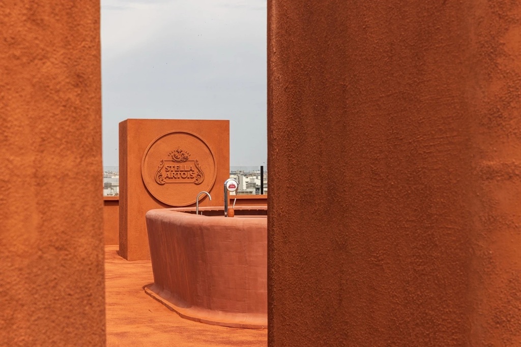 stella artois opens clay bar rooftop activation in paris during roland garros