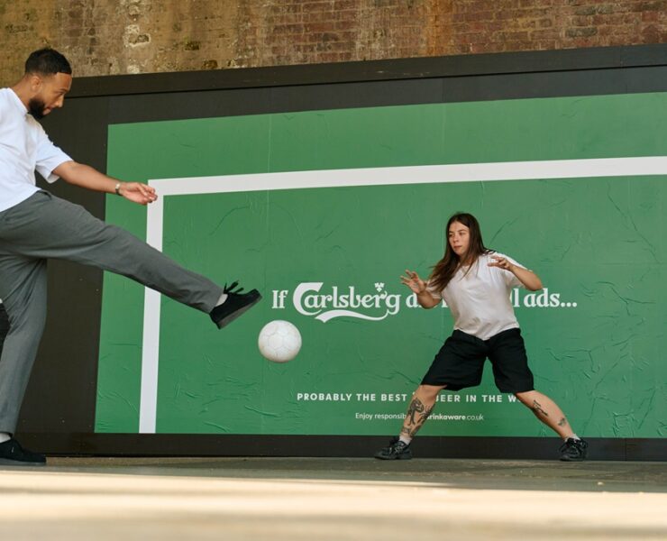 carlsberg launches ‘goal posters to celebrate football