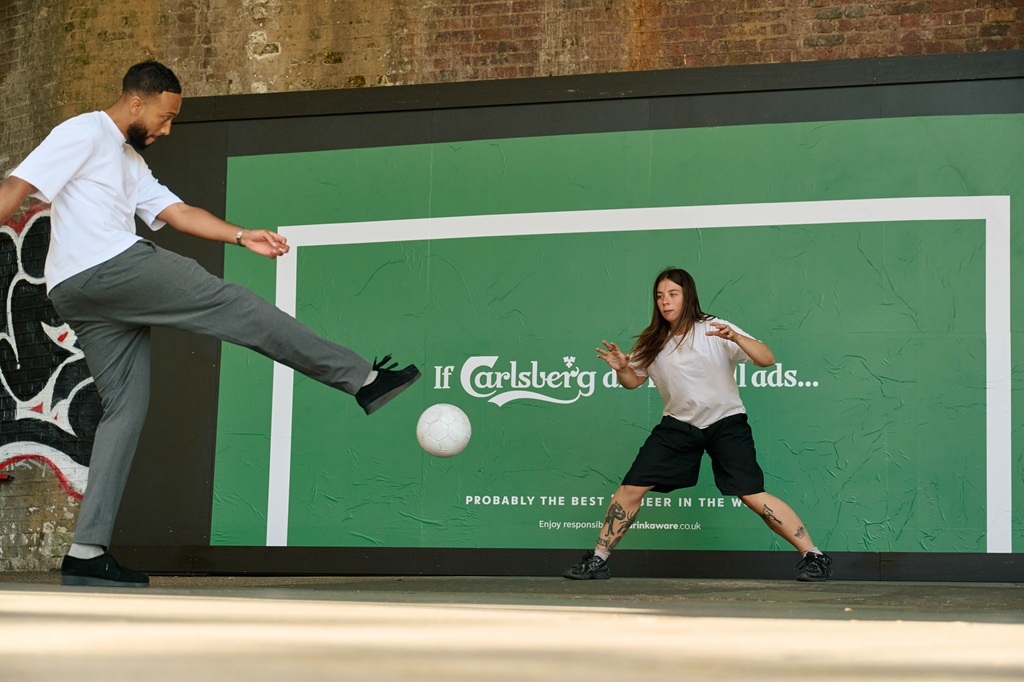 carlsberg launches ‘goal posters to celebrate football