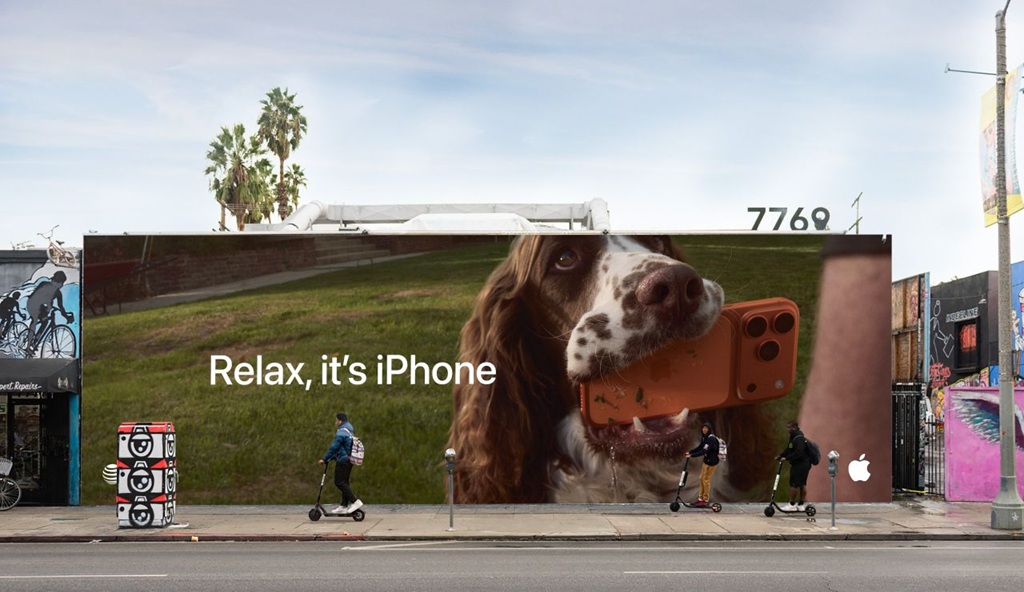 iphone billboards swap perfection for everyday chaos