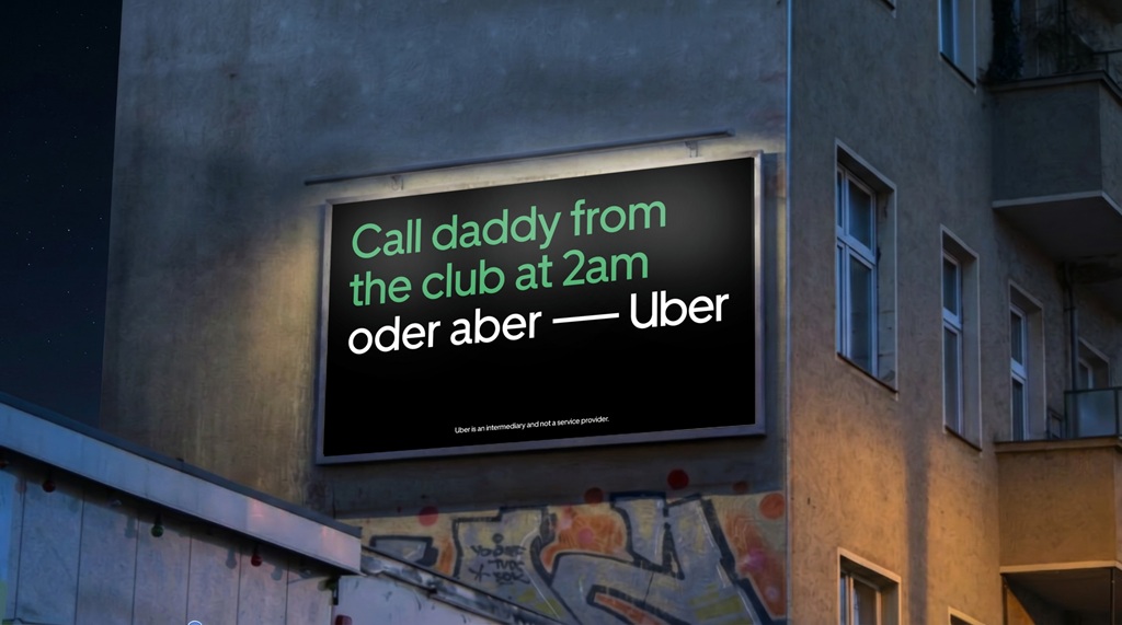 Новая кампания Uber в Германии: «oder aber Uber» 4 oder aber uber1